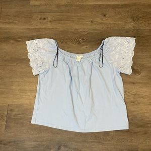 [H&M] Off Shoulder Boho Crop Top - XS